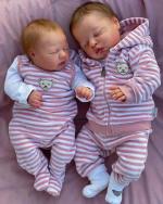 Adorable twins silicone baby doll