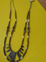 26 inch Double Strand Black Hematite Necklace