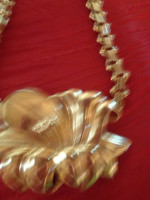 18 inch Gold Plated Floral Necklace