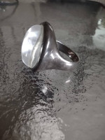 Sterling silver "Pools of Light" ring