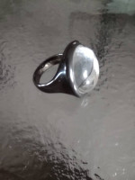 Sterling silver "Pools of Light" ring