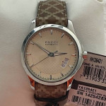Gucci G-Timeless Automatic Brown Leather Watch