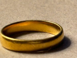 24k Yellow Gold Wedding Band Ring