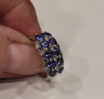 Tanzanite 💜 Diamond 14kt Ring