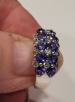 Tanzanite 💜 Diamond 14kt Ring