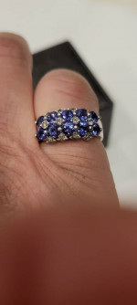 Tanzanite 💜 Diamond 14kt Ring