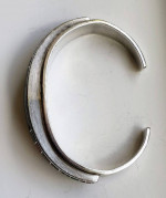 Vintage, genuine Ernest Benally, Navajo inlaid silver cuff, great condition!!