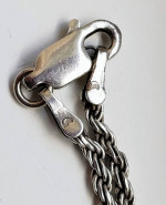 Vintage, Turquoise necklace, with silver rope chain. EUC!! So pretty.