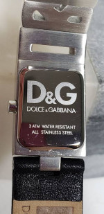 Dolce & Gabbana DW0507 Shout Logo Strap Black Dial watch, w/COA