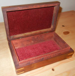 Handcrafted Wooden Jewelry Chest Trinket Storage Box