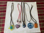 Blown Glass Pendant Necklaces