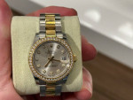 Womens Rolex 31mm 2 Tone Factory Diamond dial and bezel