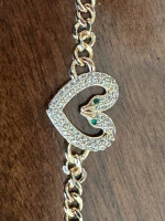 Beautiful Ladies swan Heart Bracelet New!