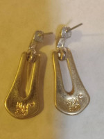Robert Lee Morris RLM SOHO Dangle Two-tone Pierced Earrings