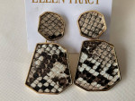 Snake Print Earrings