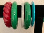 11 Acrylic Resin Bangle Bracelets