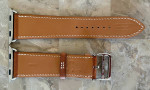 Hermès 44mm apple Watch Band in Tan Leather