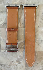 Hermès 44mm apple Watch Band in Tan Leather