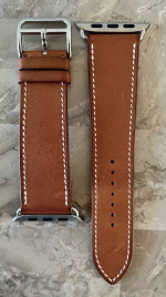 Hermès 44mm apple Watch Band in Tan Leather
