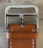 Hermès 44mm apple Watch Band in Tan Leather