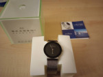 SKAGEN Denmark 358LSSB1 Steel Bracelet Silver BLACK Dial Unisex Watch