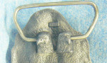 Vtg TAZ Belt Buckle as Biker Aviator Motorcycle