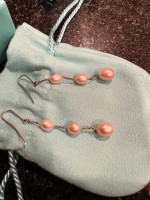 *Tiffany & Co* Pink Pearl Earrings *New*