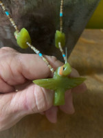 hummingbird necklace & earrings