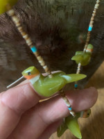 hummingbird necklace & earrings