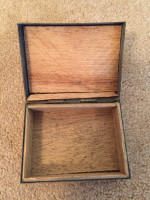 Vintage Chinese Brass Jewelry Box
