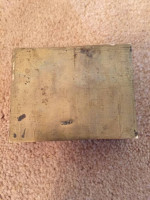 Vintage Chinese Brass Jewelry Box