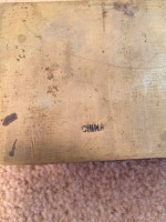 Vintage Chinese Brass Jewelry Box
