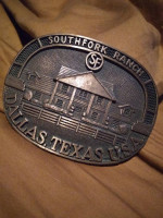 BELT BUCKLE ⭐ Solid Brass 'SOUTHFORK RANCH' Dallas Texas
