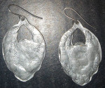 Scarab silver earrings