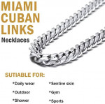 Firm Price! Brand New Stainless Steel 18" Cuban Link Chain Necklace