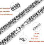 Firm Price! Brand New Stainless Steel 18" Cuban Link Chain Necklace