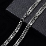 Firm Price! Brand New Stainless Steel 18" Cuban Link Chain Necklace