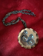 Vintage women’s Copper swan necklace