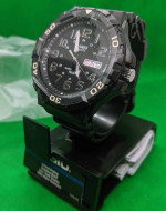 Casio MRW210H-1AVCF, Oversized Dial, Black Resin Band, Day/Date, 100 M