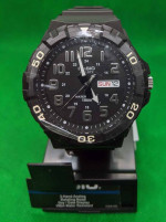 Casio MRW210H-1AVCF, Oversized Dial, Black Resin Band, Day/Date, 100 M