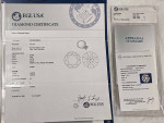 EGL certified With paperwork, 1.37ct Solitare Diamond Ring With 14k Wh