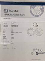EGL certified With paperwork, 1.37ct Solitare Diamond Ring With 14k Wh
