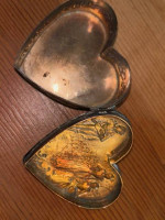 Victorian Era sterling silver heart box