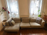 Sectional Couch with Metal Frame