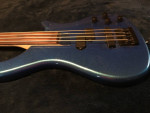 Fretless Electric Bass Sapphire Blue Metallic New