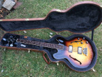 Gibson Memphis ES335 Electric Bass Guitar W/Case COA