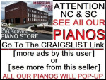 Your Local nc/sc PIANO STORE / FREE DLV / 12 YR WTY / 100% TRADE POLI