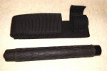 Expandable  baton and holder with belt loop for self defense