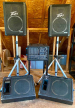 Complete PA-Yamaha mixer-Peavy Mains-Peavy Monitors & stands $400 OBO