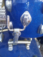 vintage MADE IN JAPAN Stencil /Star 1960's/70's Sparkle blue drumset